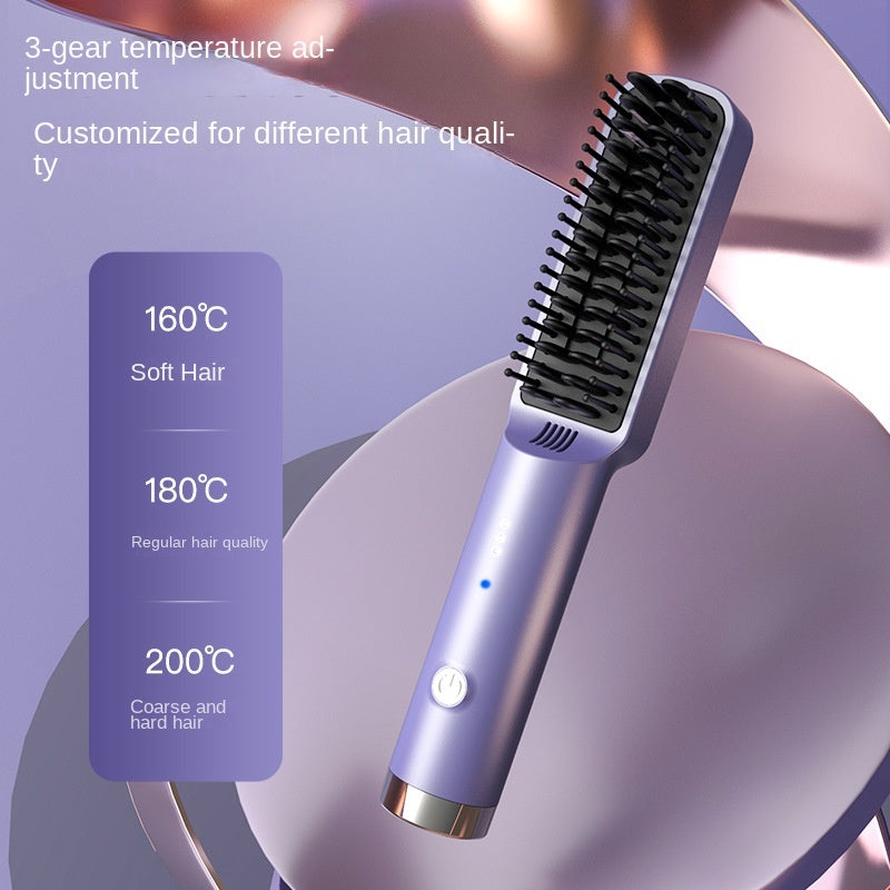 Electric Hot Comb for Straight Curly Hair with European and American Standards - Teleplus electric hot comb straight