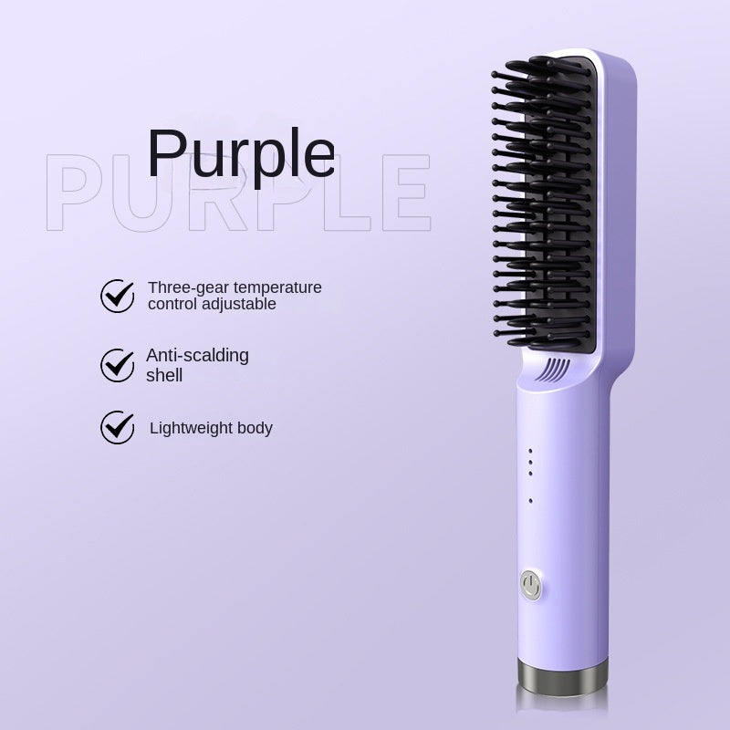 Electric Hot Comb for Straight Curly Hair with European and American Standards - Teleplus electric hot comb straight