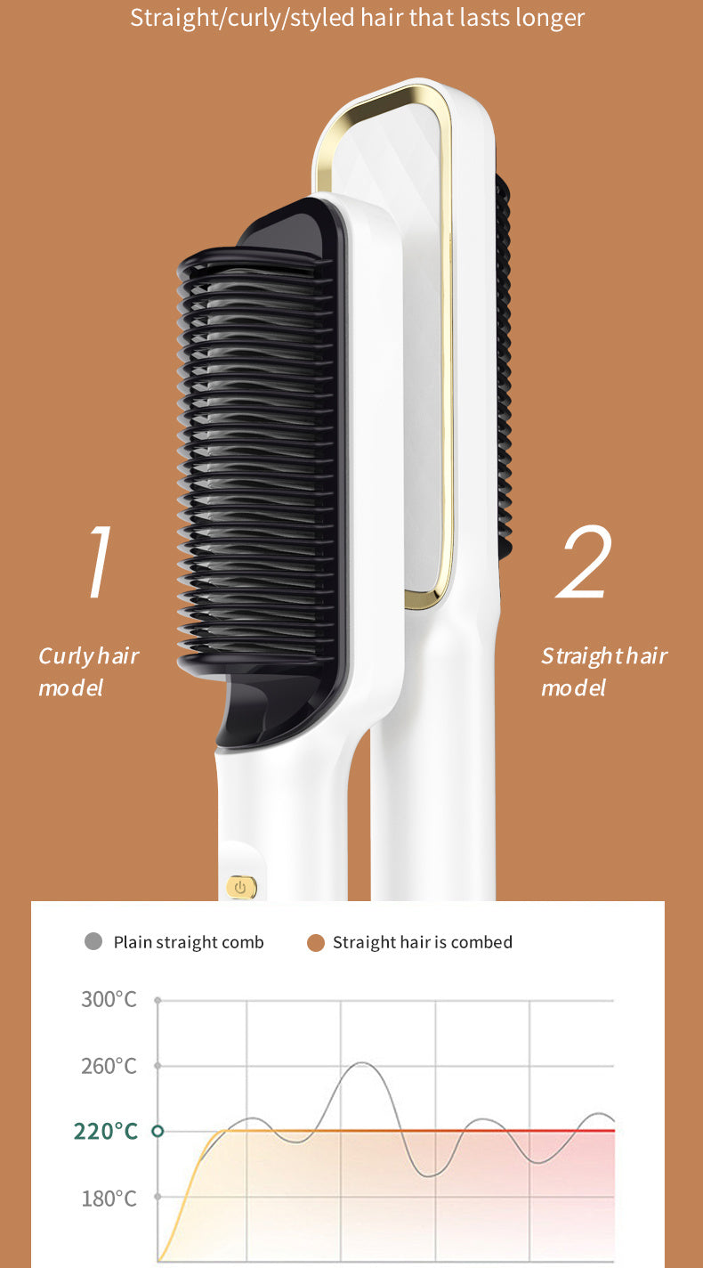 Electric Hot Comb Multifunctional Hair Straightener for Styling - Teleplus electric hot comb multifunctional hair