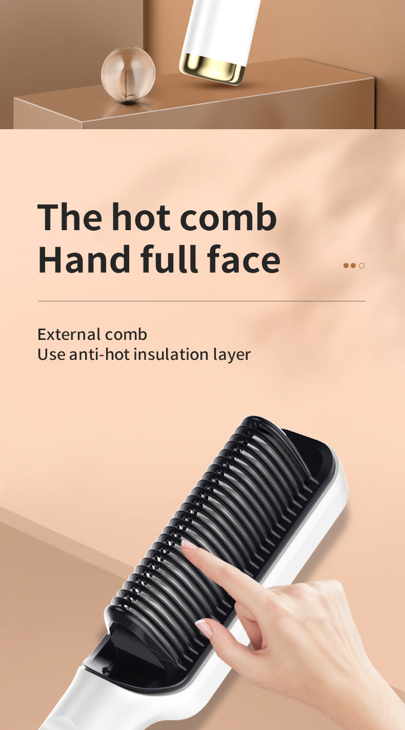 Electric Hot Comb Multifunctional Hair Straightener for Styling - Teleplus electric hot comb multifunctional hair