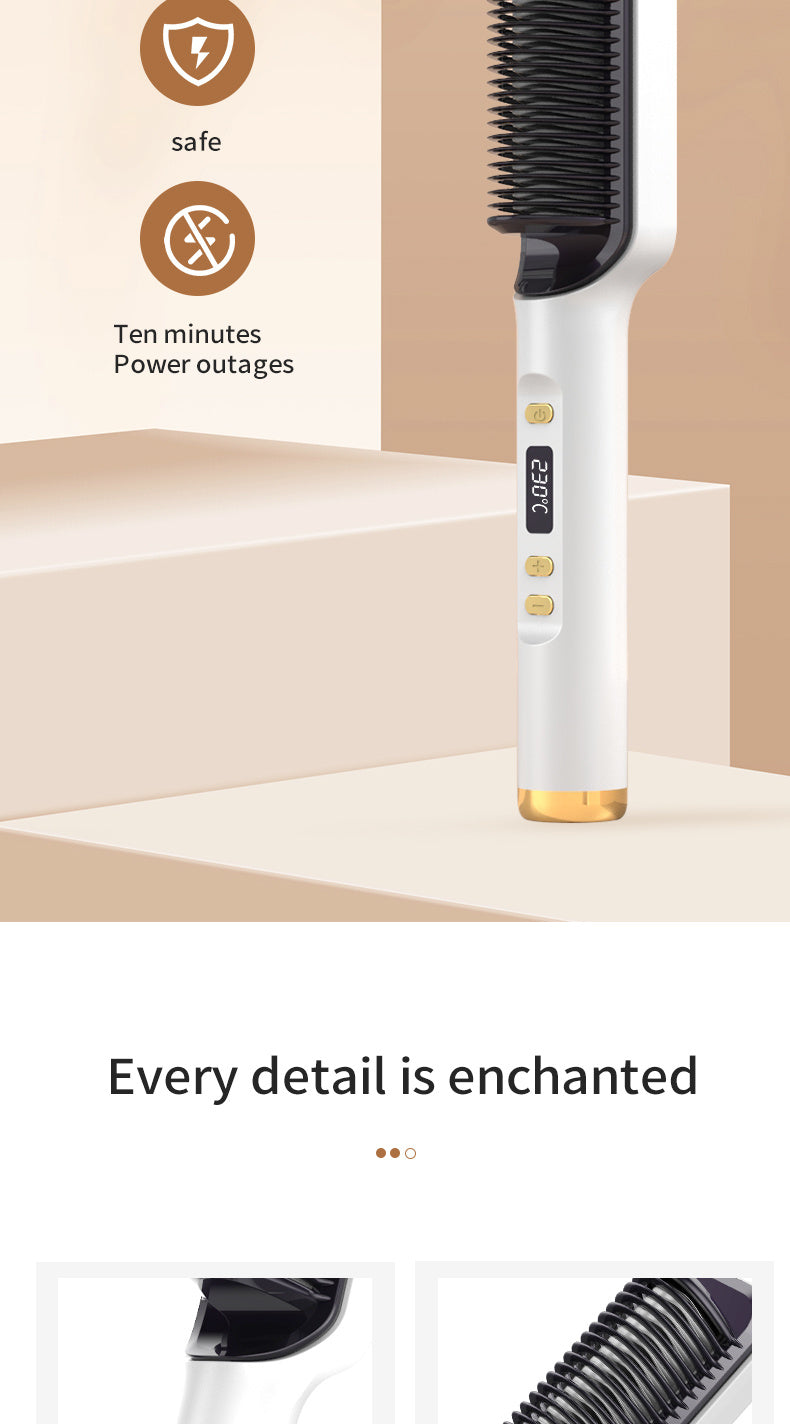 Electric Hot Comb Multifunctional Hair Straightener for Styling - Teleplus electric hot comb multifunctional hair