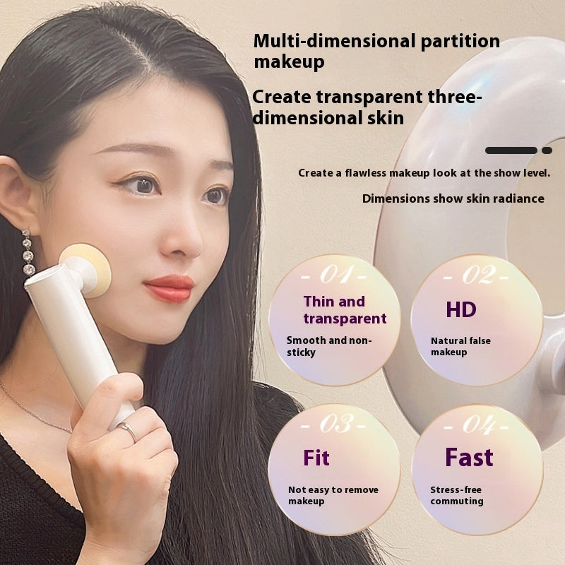 Electric Makeup Puff for Wet and Dry Foundation Beauty Application - Teleplus makeup electric puff wet dry foundation