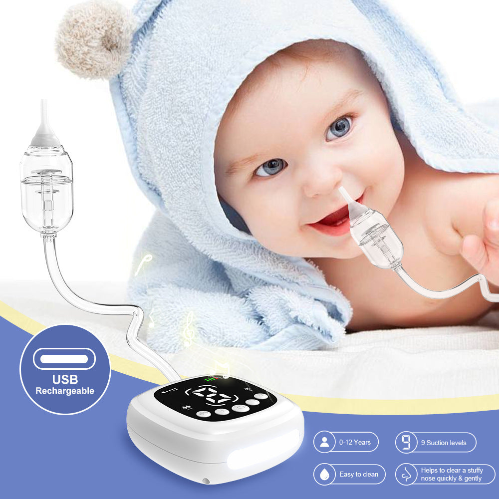 Electric Nasal Aspirator Catheter Type for Effective Relief - Bye Boogers with Fun electric nasal aspirator