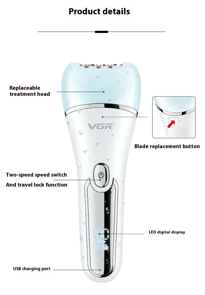 Electric Plucking Hair Removal Device V-733 Compatible for Whole Body - Teleplus electric plucking hair removal device