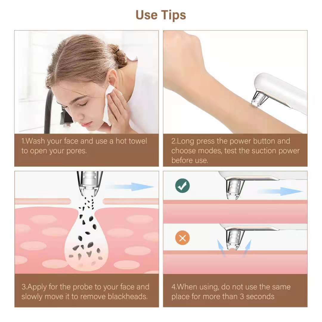 Electric Pore Vacuum Blackhead Remover Facial Cleansing Beauty Tool