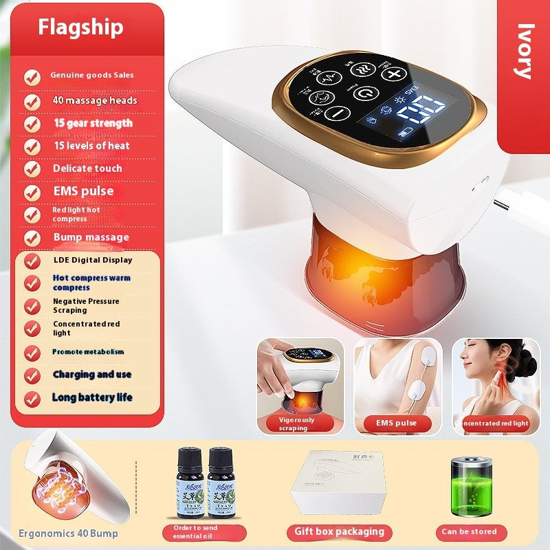 Electric Scraping EMS Micro Current Vacuum Therapy Suit with Variable Speed - Teleplus electric scraping ems micro