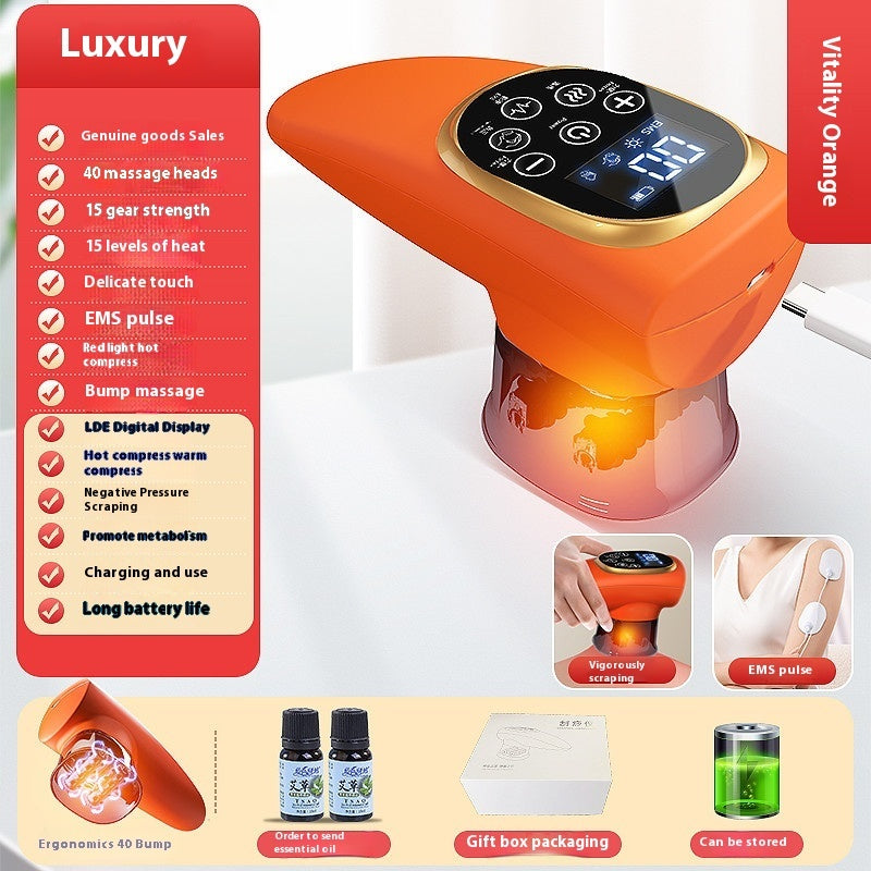 Electric Scraping EMS Micro Current Vacuum Therapy Suit with Variable Speed - Teleplus electric scraping ems micro