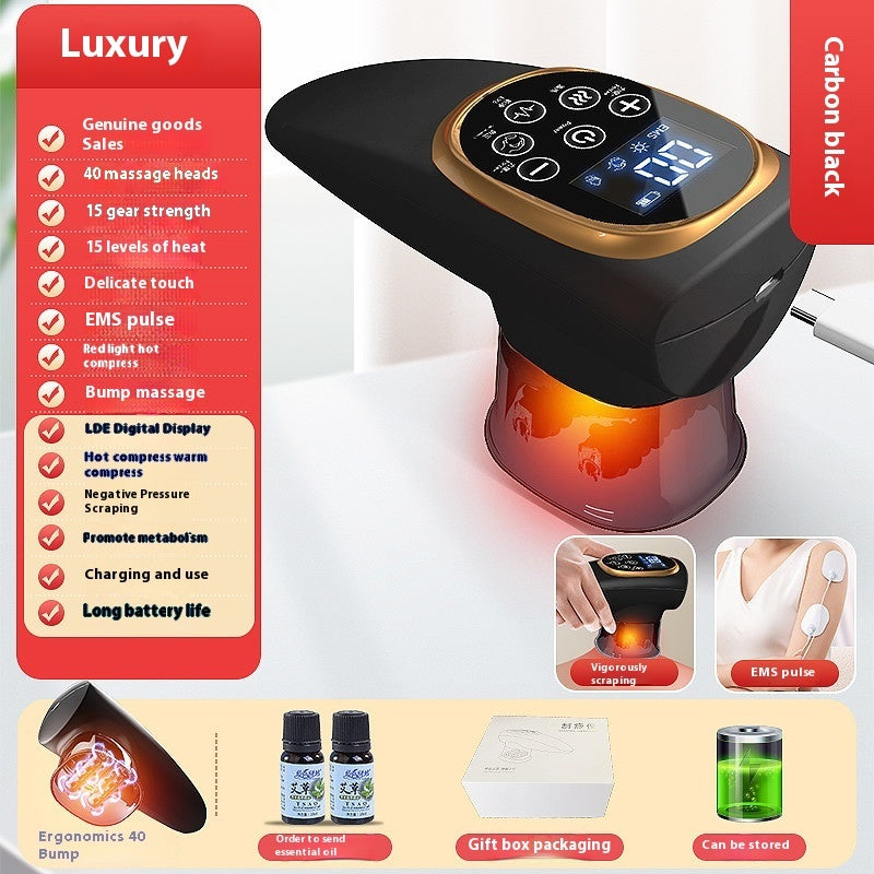 Electric Scraping EMS Micro Current Vacuum Therapy Suit with Variable Speed - Teleplus electric scraping ems micro