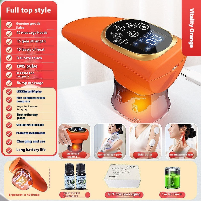 Electric Scraping EMS Micro Current Vacuum Therapy Suit with Variable Speed - Teleplus electric scraping ems micro