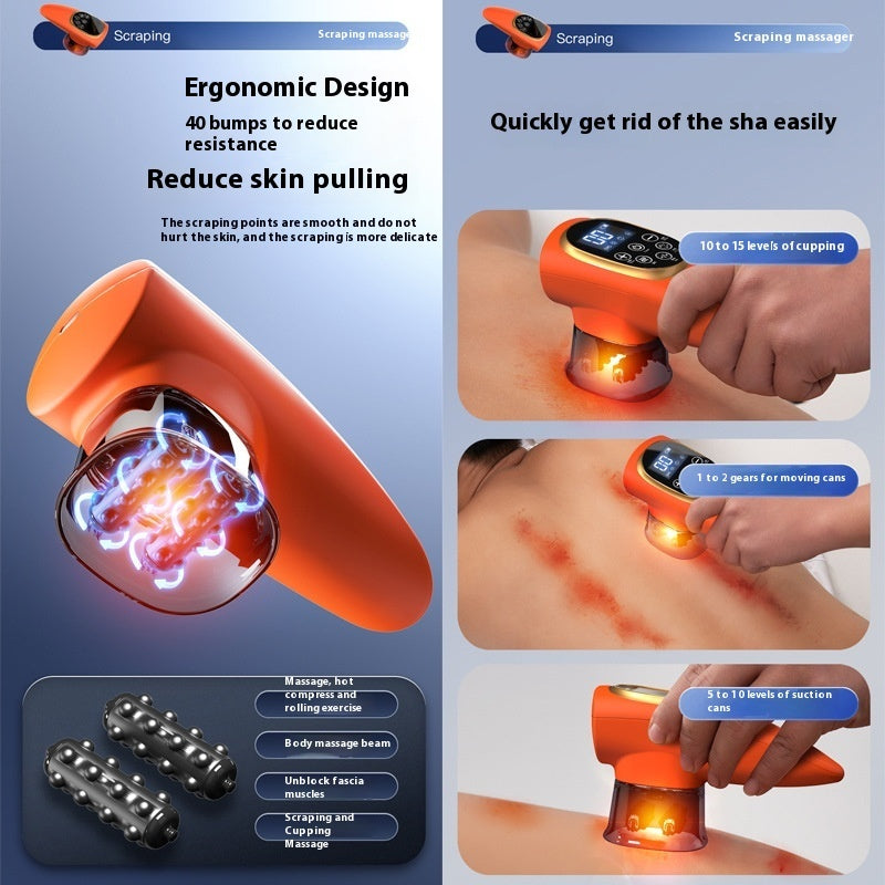 Electric Scraping EMS Micro Current Vacuum Therapy Suit with Variable Speed - Teleplus electric scraping ems micro