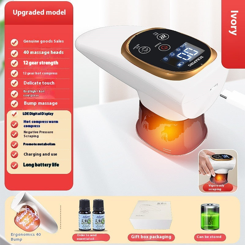 Electric Scraping EMS Micro Current Vacuum Therapy Suit with Variable Speed - Teleplus electric scraping ems micro