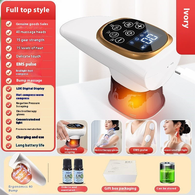 Electric Scraping EMS Micro Current Vacuum Therapy Suit with Variable Speed - Teleplus electric scraping ems micro