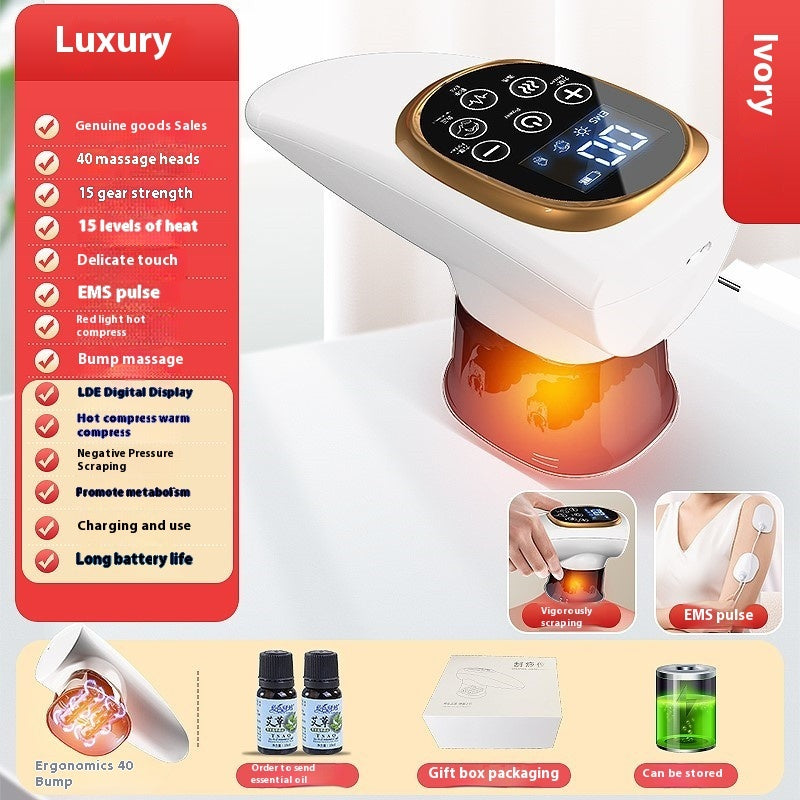 Electric Scraping EMS Micro Current Vacuum Therapy Suit with Variable Speed - Teleplus electric scraping ems micro