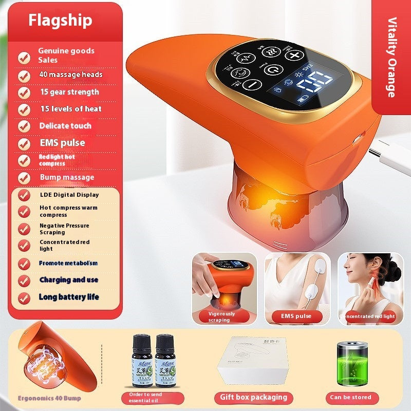 Electric Scraping EMS Micro Current Vacuum Therapy Suit with Variable Speed - Teleplus electric scraping ems micro