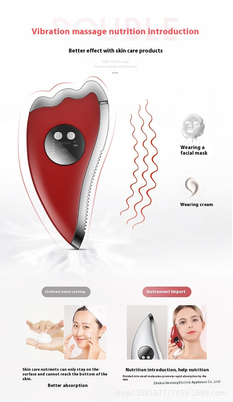 Electric Scrapping Plate Beauty Micro Warm Import Home Face Lift Vibration Massager - Electric Scrapping Plate for Home