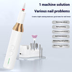 Electric USB Portable Nail Polishing and Manicure Device with Ceramic Head - electric usb portable nail piercing device
