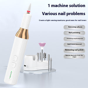 Electric USB Portable Nail Polishing and Manicure Device with Ceramic Head - electric usb portable nail piercing device