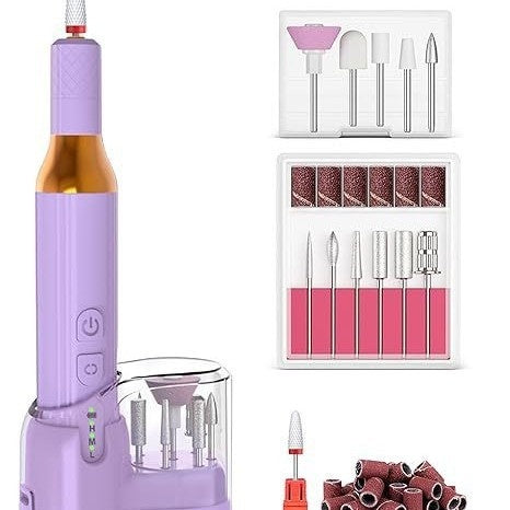 Electric USB Portable Nail Polishing and Manicure Device with Ceramic Head - electric usb portable nail piercing device