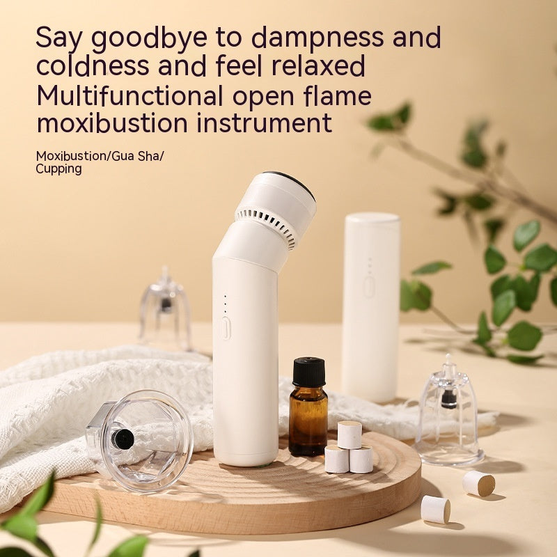 Electric Vacuum Cupping Device for Household Use with Moxibustion and Oils - Suck Away Stress Our electric vacuum