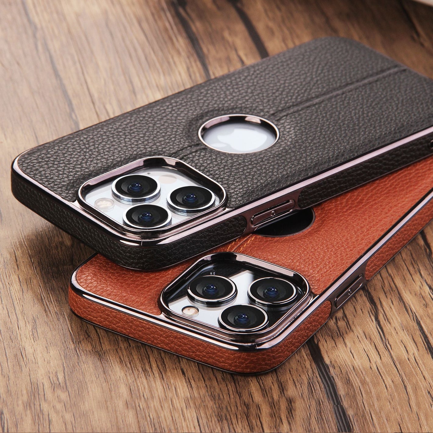 United States Phone Case for iPhone 14 with Imitation Leather and Electroplating - Electroplated Models united states