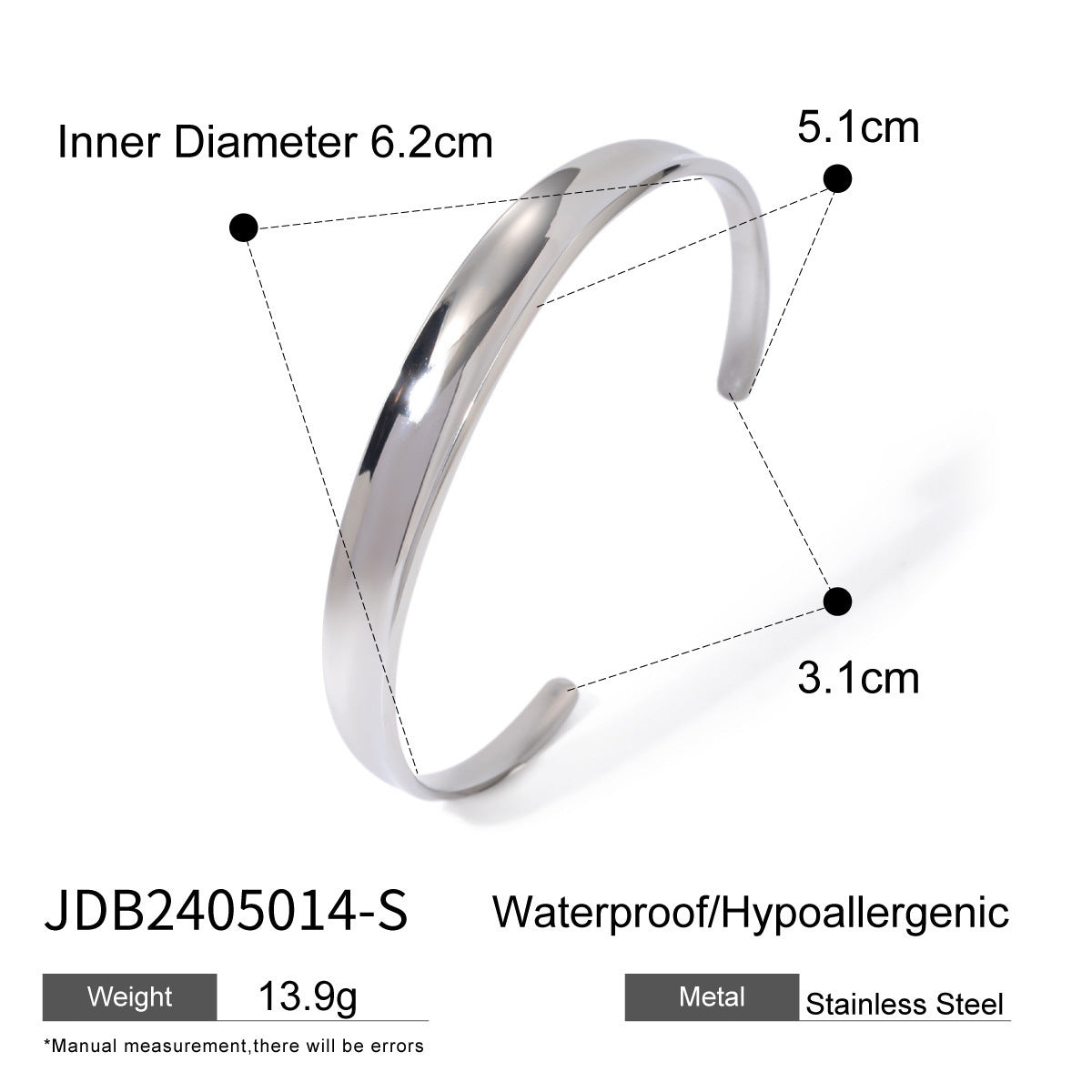 Electroplated Stainless Steel Bracelet in 18k Gold Finish - Teleplus gold stainless steel bracelet