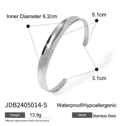 Electroplated Stainless Steel Bracelet in 18k Gold Finish - Teleplus gold stainless steel bracelet