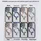 Electroplating CD Pattern Phone Case with Magnetic Suction Lens and Anti-Fall TPU - Fun electroplating cd pattern phone