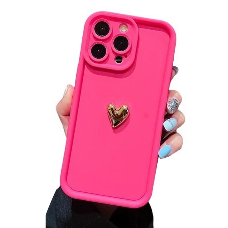 Electroplating Golden Love iPhone 13 Pro Max Case in Multiple Colors - Teleplus for iPhone13 electroplating golden love