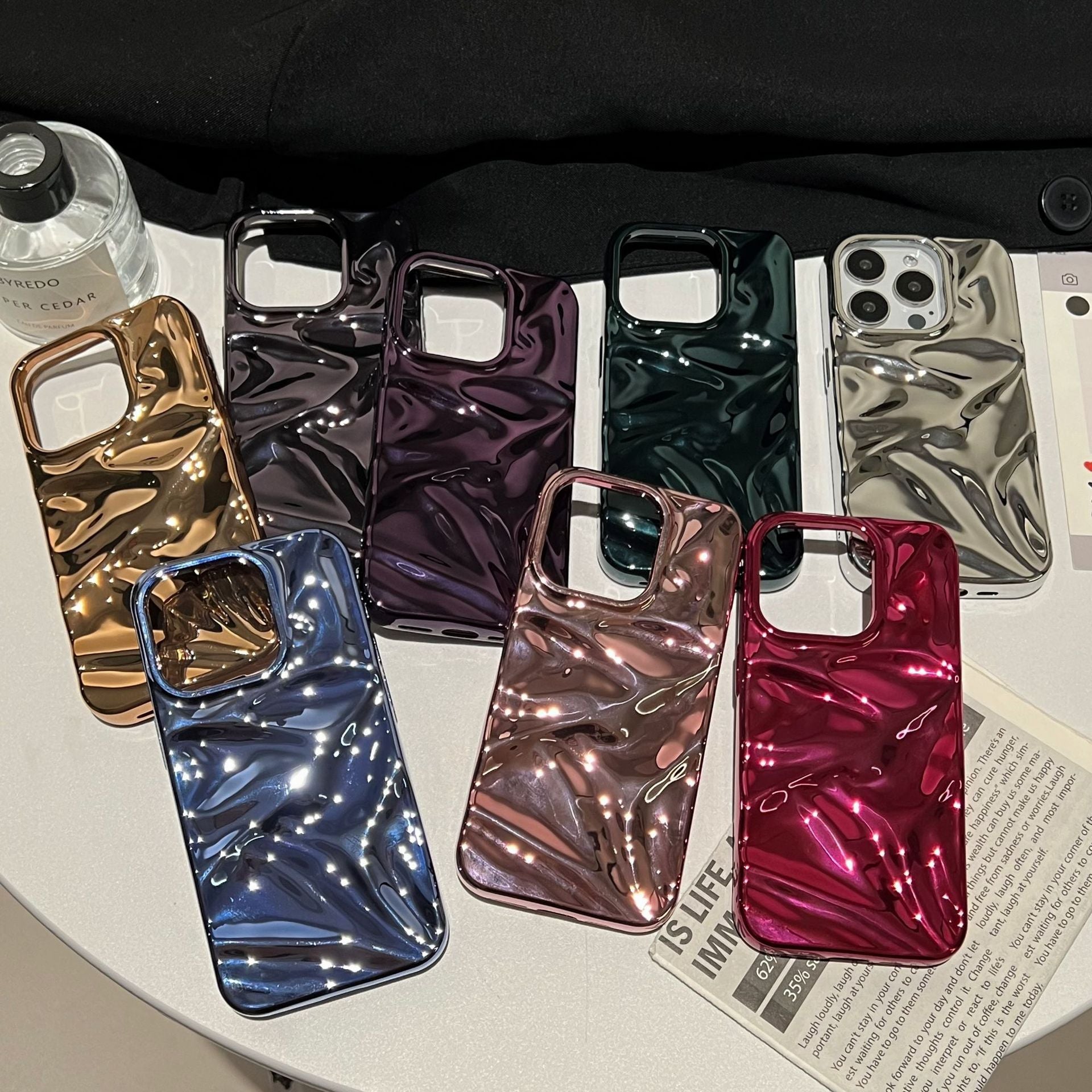 Electroplating Soft Shell Case for iPhone 11 12 Pro Max Anti Drop Fingerprint Teleplus pro max iphone13 iphone14