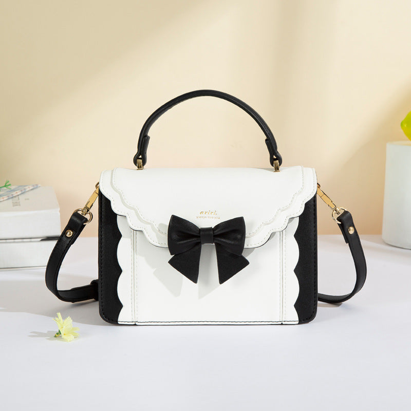 Elegant Bow Style Small Square Crossbody Bag in Multiple Colors - Teleplus bow style small square bag