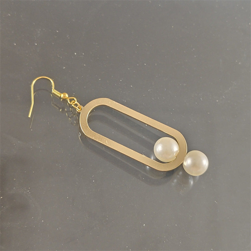 Elegant Fashion Metal Earrings Pearl Simple - Earrings So Elegant They Should Have Their Own Runway