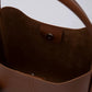 Tan SHK108 faux leather women hand and shoulder bag with wallet and makeup bag
