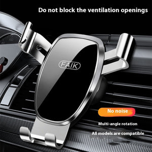 Elegant Frosted and Mirror Car Phone Holder with Shockproof Navigation Support - Teleplus car phone holder shockproof