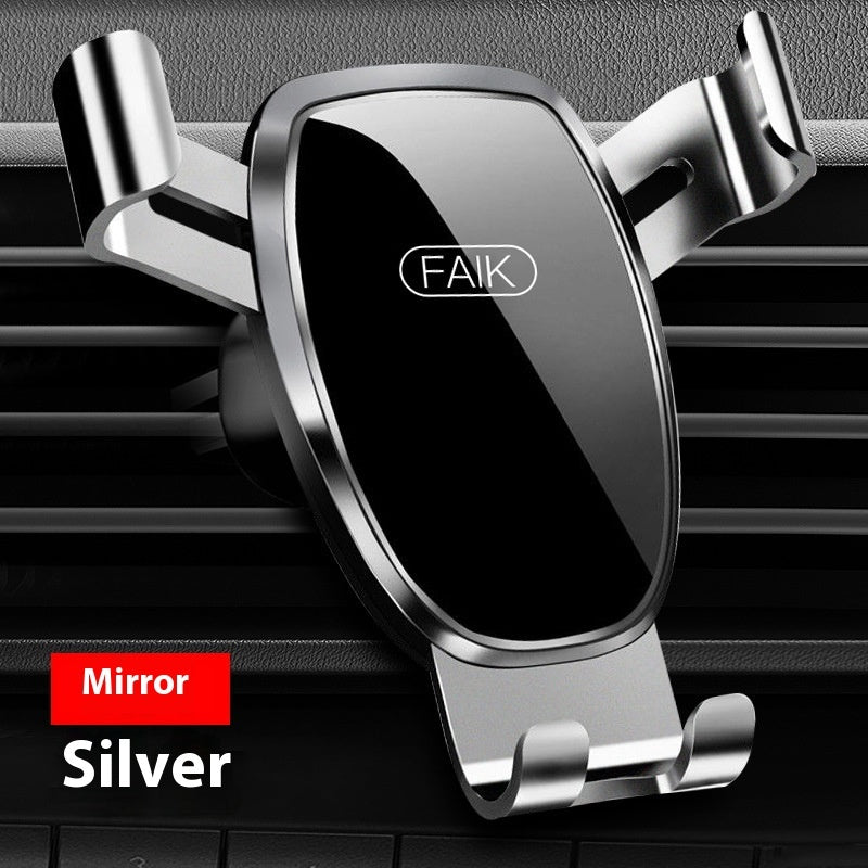 Elegant Frosted and Mirror Car Phone Holder with Shockproof Navigation Support - Teleplus car phone holder shockproof