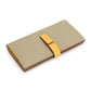 Elegant Leather Wallets for Men in Multiple Colors USD CHF Compatible - Chic Light Yellow and Golden Brown Styles