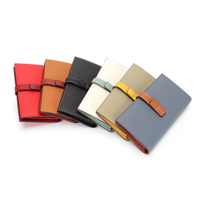 Elegant Leather Wallets for Men in Multiple Colors USD CHF Compatible - Chic Light Yellow and Golden Brown Styles