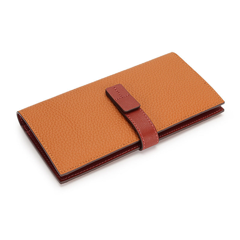 Elegant Leather Wallets for Men in Multiple Colors USD CHF Compatible - Chic Light Yellow and Golden Brown Styles