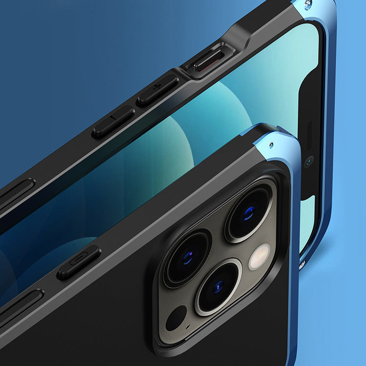 Elegant Phone Case with Silver Edge and Gold Options - silver edge gold blue phone case