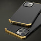 Elegant Phone Case with Silver Edge and Gold Options - silver edge gold blue phone case