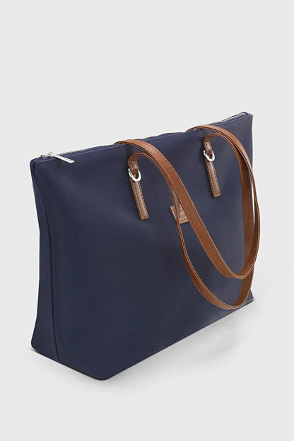 Navy Blue Shopper Bag for Women