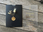 Elegant Transparent Acrylic Wedding Invitation with Envelope and Wax Seal - Teleplus wax seal wedding invitation