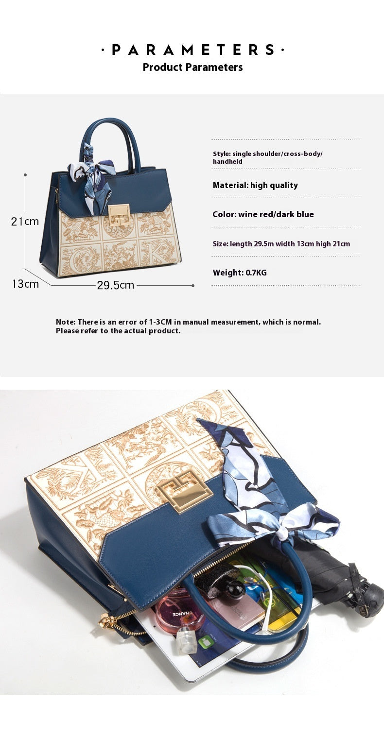 Elegant Wine Red and Dark Blue PU Bag with Sandwich Pocket for Daily - Teleplus Use united states chf bag elegant