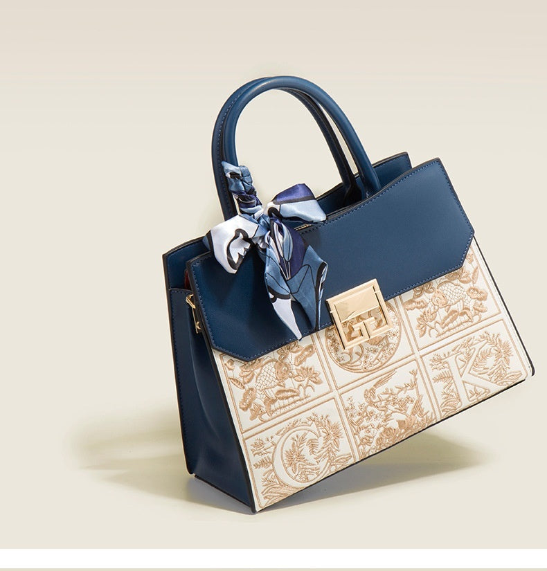 Elegant Wine Red and Dark Blue PU Bag with Sandwich Pocket for Daily - Teleplus Use united states chf bag elegant