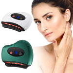 Eletric Bianstone Gua Sha Board Tools Hot Compress Heating Vibration Back Facial Massager Meridian Lymphatic Drainage