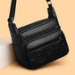 Embossed Casual Fashion Shoulder Messenger Bag with Sandwich Pocket - Teleplus embossed casual fashion shoulder