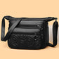Embossed Casual Fashion Shoulder Messenger Bag with Sandwich Pocket - Teleplus embossed casual fashion shoulder