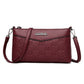 Embossed PU Texture Elderly Shoulder Messenger Bag with Multiple Color Options - embossed pu texture elderly shoulder