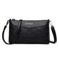 Embossed PU Texture Elderly Shoulder Messenger Bag with Multiple Color Options - embossed pu texture elderly shoulder
