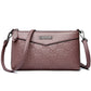 Embossed PU Texture Elderly Shoulder Messenger Bag with Multiple Color Options - embossed pu texture elderly shoulder