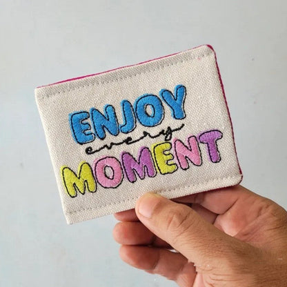 Embroidery Pill Case Sleeve Set with Multiple Pockets for Storage - That Packs a Laugh and Protection pill case sleeve